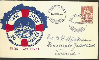 Tanska Mi 330 FDC