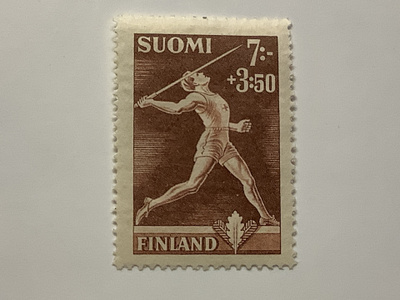 290 / 1945 Urheilu - Keihäänheitto ** postituore