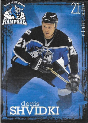 2003-04 San Antonio Rampage #21 Denis Shvidki ex- Kärpät