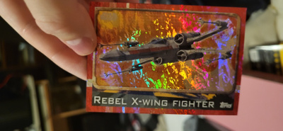 Rebel X-Wing Fighter Topps star wars holo kortti