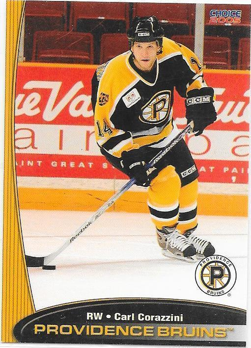 2003-04 Providence Bruins #4 Carl Corazzini ex- Pelicans