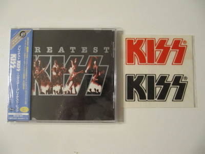 Kiss Greatest Kiss Japanilainen CD OBI Tarra-arkki
