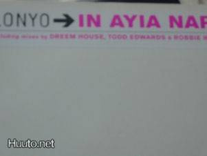 LONYO  ::  IN AYIA NAPA  ::  VINYYLI 12"      2000