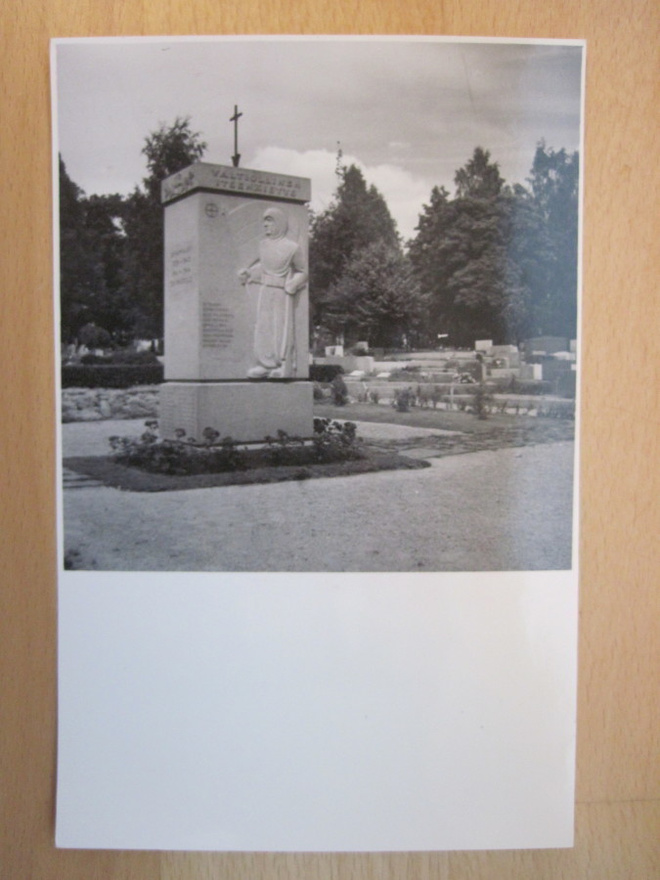 VANHA Valokuva Sankarihaudat Janakkala 1940-l