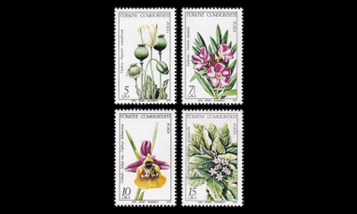 Turkki 2496-9 ** Kotoperäiset kasvit (1979)