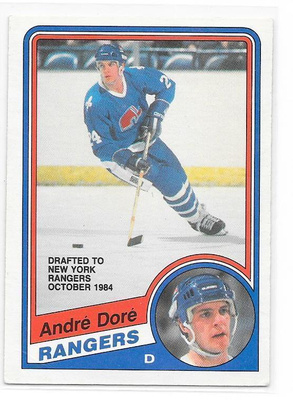 1984-85 OPC #279 Andre Dore Quebec Nordiques