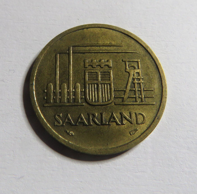 Saarland 20 francs 1954