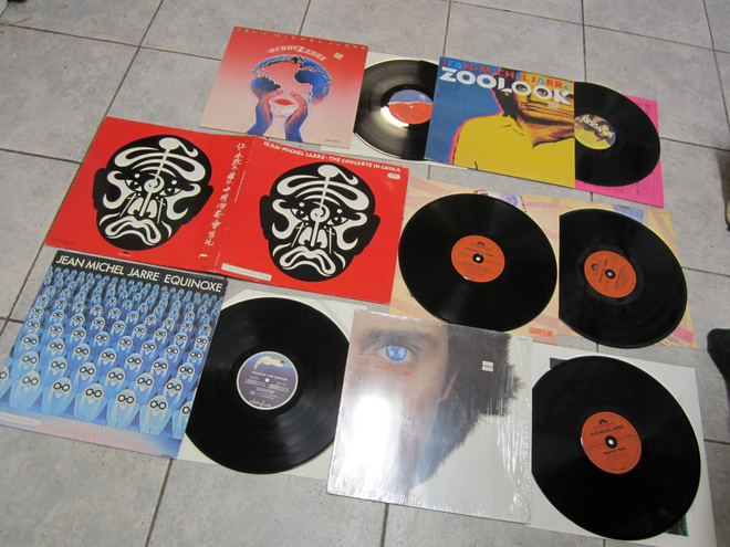 JEAN MICHAEL JARRE : 5 LP LEVYÄ - hyväkuntoiset