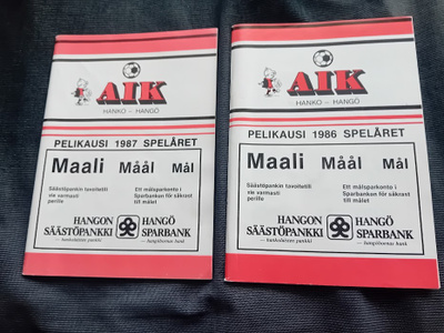 Hangö aik hanko peliohjelma 1987 ja 1986