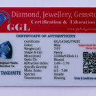 Tanzaniitti 7.64ct (imitaatio!) - pikkukuva 2