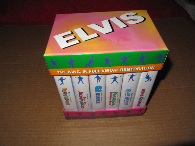 Elvis Presley 6:n VHS Video Elokuvan BOXI v.1999 UUSI
