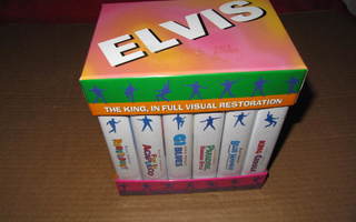 Elvis Presley 6:n VHS Video Elokuvan BOXI v.1999 UUSI