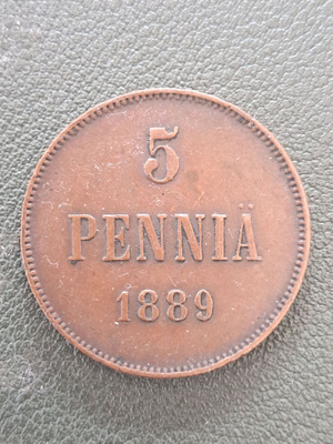 5 penniä 1889