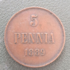 5 penniä 1889 - pikkukuva 1