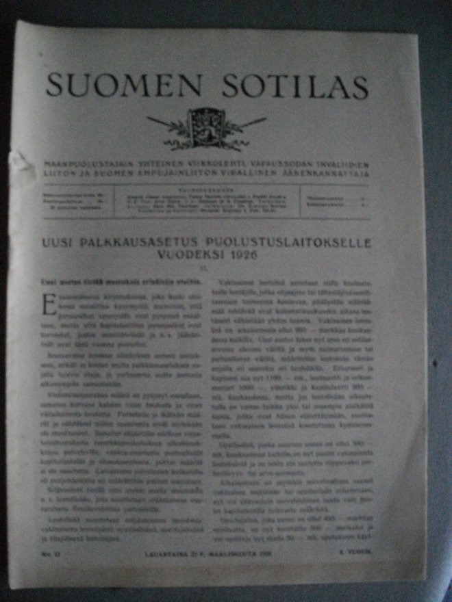 Suomen Sotilas Nro 12/1926 (15.3)