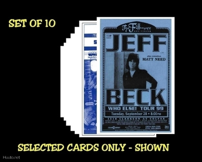 JEFF BECK -- postikorttisetti   (Upea Lahja !!) #1