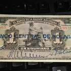 Bolivia 1 boliviano 1911-1929 P112 sn863 VF - pikkukuva 1
