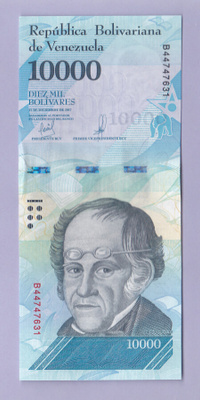 Venezuela 10000 Bolivares v.2017 UNC P-98