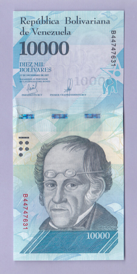 Venezuela 10000 Bolivares v.2017 UNC P-98