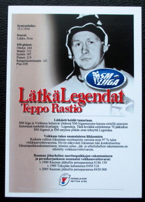 Teppo Rastio LUKKO Lätkälegendat