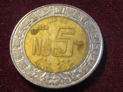 5 pesos 1994 Meksiko