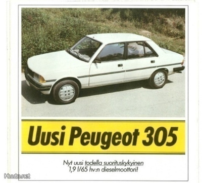 Peugeot 305 -esite, 1982