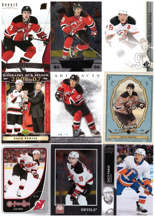 9 x ZACH PARISE Devils, Islanders