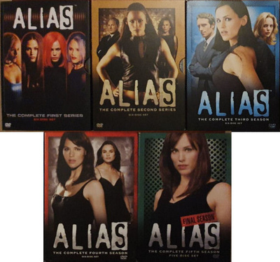 ALIAS kaudet 1-5 - Dvd boxit (Original boxit, koko sarja)