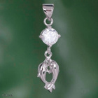 800 .. 925 Sterling Silver Double Dolphin .. Kaulakoru - pikkukuva 1