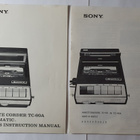 Sony TC-60A kasettinauhurin käyttöohje 70-luvulta (FI & ENG) - pikkukuva 1