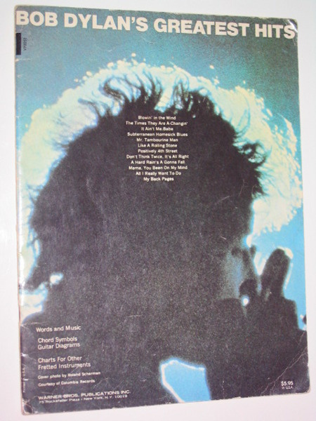 Bob Dylan's Greatest Hits nuottikirja 1960-luvulta