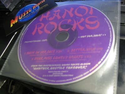 HANOI ROCKS - BACK IN YER FACE PROMO CDS+