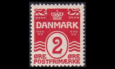 Tanska 78 * Aaltoviiva 18 syd. 2 öre (1913)