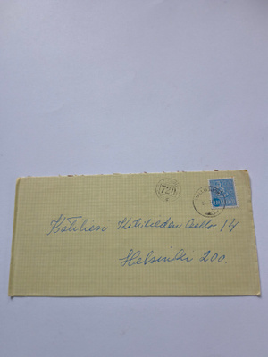 Postilähetys, jossa myös numeroleima 720,kts!