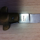 Vanha stiletti mallinen puukko 37cm - pikkukuva 3