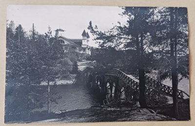 Savonlinna, kylpylaitos, silta kylpylaitokselle 1926, ei p.