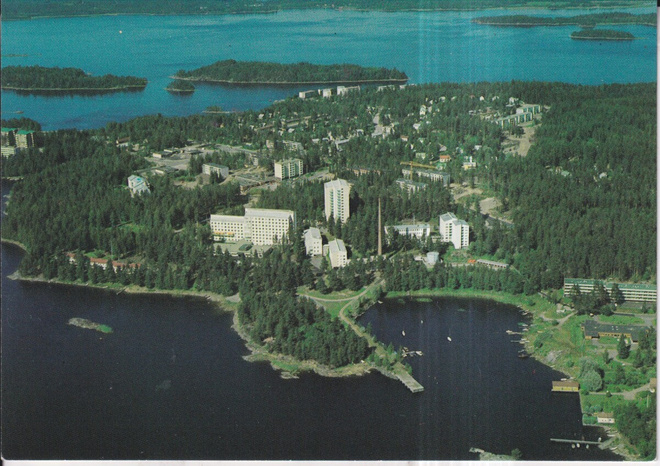 Savonlinna ilmakuvakortti  .    e134