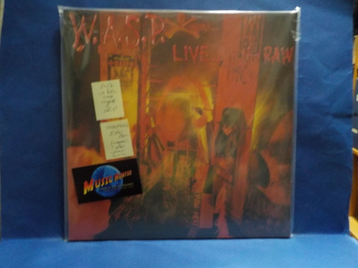 W.A.S.P. - LIVE IN THE RAW EX+/M- UK & EU 2017 PRESS 2LP
