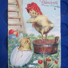 Vanha pääsiäiskortti 1900-luvun alkupuolellta - pikkukuva 1