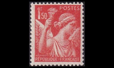 Ranska 399 ** Käyttösarja Iris 1.50 Fr (1938)