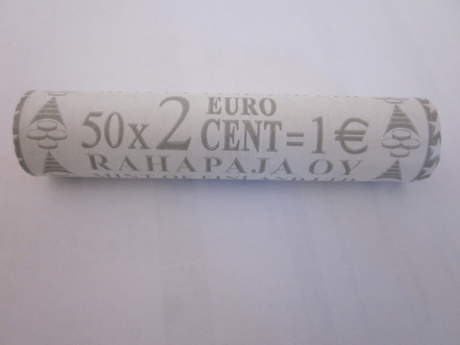 Suomi 2 cent rulla v. 2004