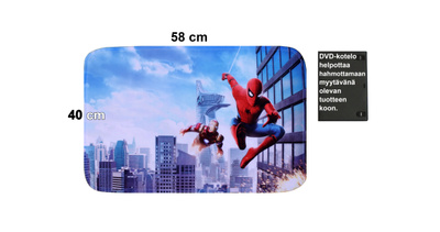 UUSI SPIDER-MAN KYNNYSMATTO 58 x 40 cm - ILMAINEN TOIMITUS