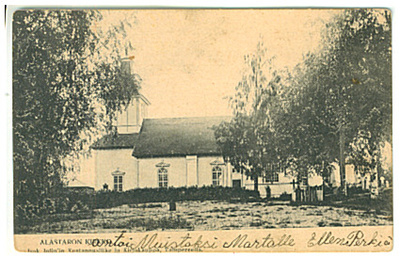 ALASTARO. Kirkko, vanha kortti