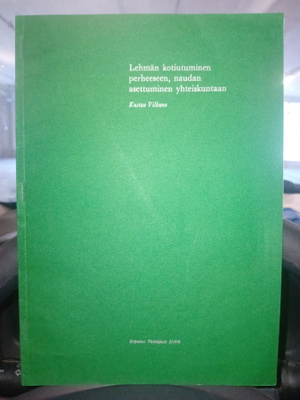 Kustaa Vilkuna  : Lehmän kotiutuminen perheeseen, ...