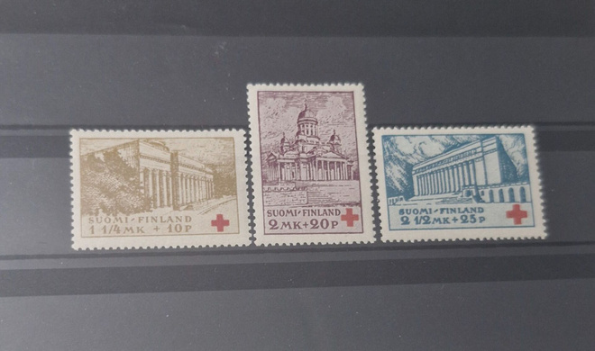 1932 PUNAINEN RISTI SARJA **, LAPE 173-175