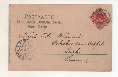 Postikortti SAKSA_ SUOMI 1904