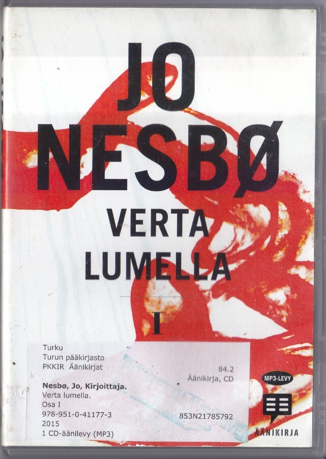Äänikirja: Jo Nesbø: Verta lumella I (CD-mp3)