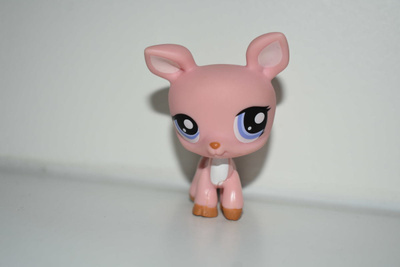 Littlest pet shop peura LPS vaaleanpunainen