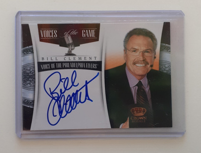 11-12 Crown Royale Bill Clement Voices of the Game Signature