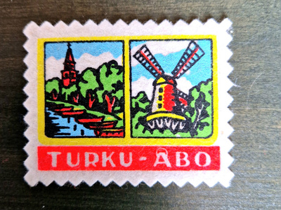 Turku vintage kangasmerkki